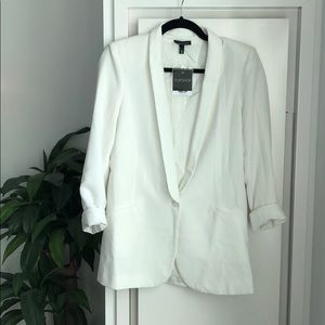 Topshop white blazer